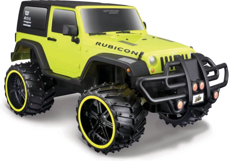 Maisto RC Jeep Wrangler Rubicon terenowy żółty 1:16