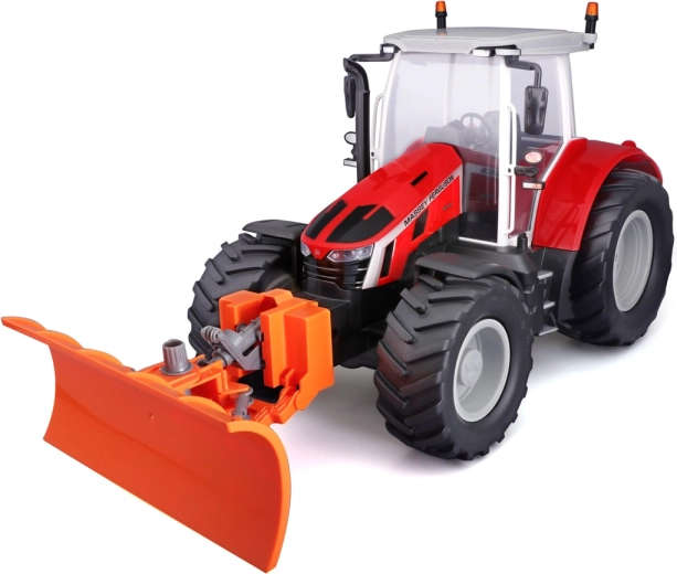 Maisto RC traktor Massey Ferguson z lemieszem i światłami