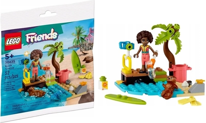 LEGO Friends sprzątanie plaży