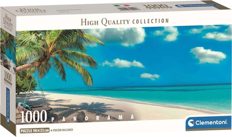 Panoramiczne puzzle Huśtawka nad oceanem 1000 elementów CLEMENTONI