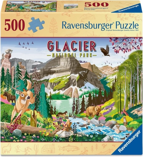 Puzzle Ravensburger National Park: Glacier 500 elementów