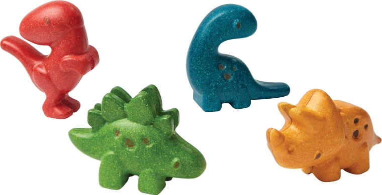 Zestaw drewnianych dinozaurów Plan Toys