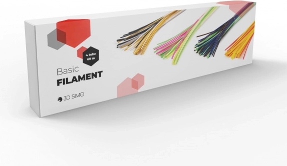 Filament PCL 60 m – zestaw różnych kolorów (4 tuby) do długopisu 3D