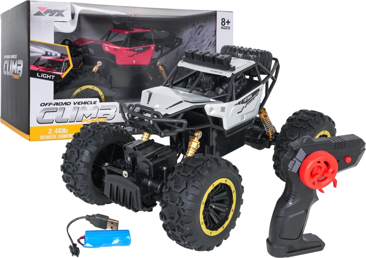 Climb Power RC crawler 1:18 srebrny