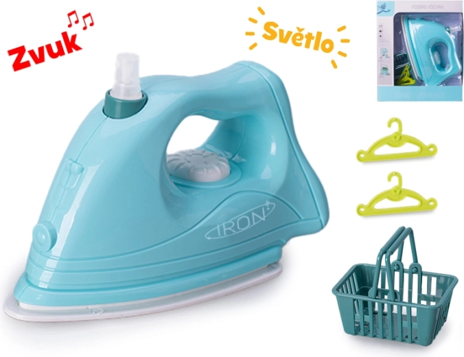 Dziecięce żelazko ze świetlnymi i dźwiękowymi efektami 16 cm