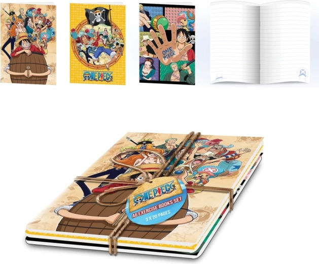 Zestaw zeszytów One Piece A5 (3 szt.)