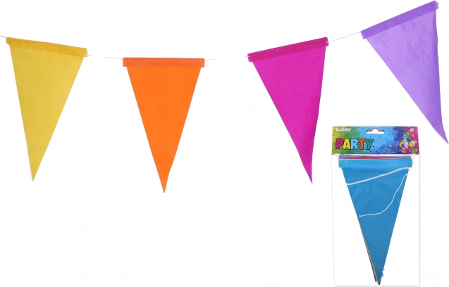 Papierowa girlanda z chorągiewkami