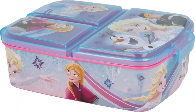 Trójkomorowy lunchbox Frozen Iridescent Aqua
