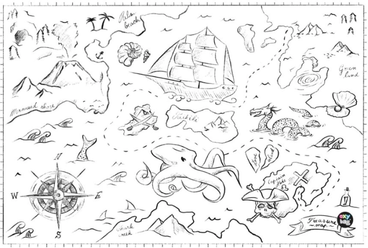 Podkładka na stół Pirate z polipropylenu