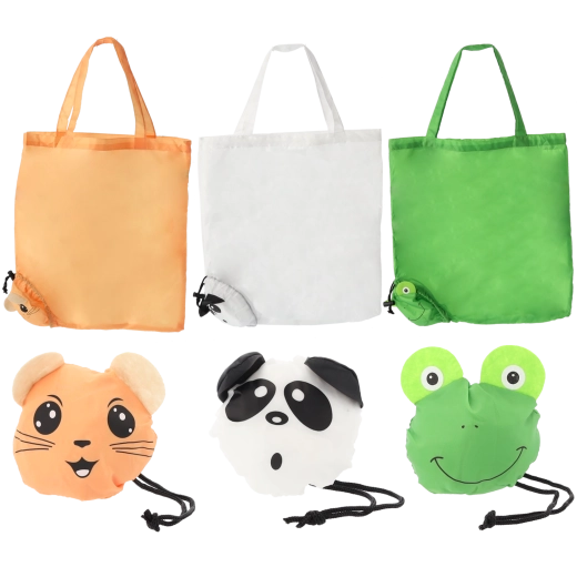 Składana torba na zakupy z motywami zwierzęcymi 42 × 45 cm