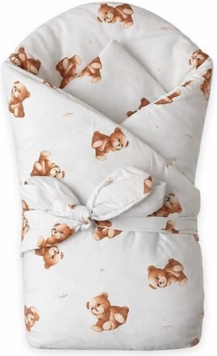 Dziecięcy rożek New Baby Sweet Baby Bears 80 × 80 cm