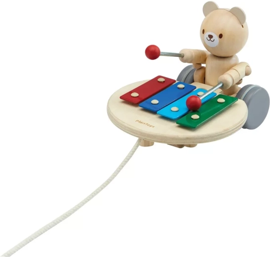 Miś do ciągnięcia z ksylofonem PlanToys