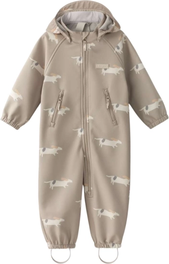 Kombinezon softshell Leokid Lilo beige woof rozm. 92