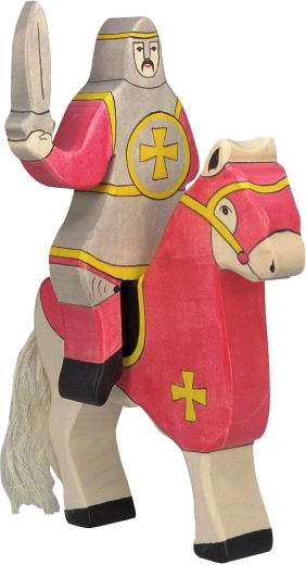 Rycerz w czerwieni, jeździec (bez konia) HOLZTIGER