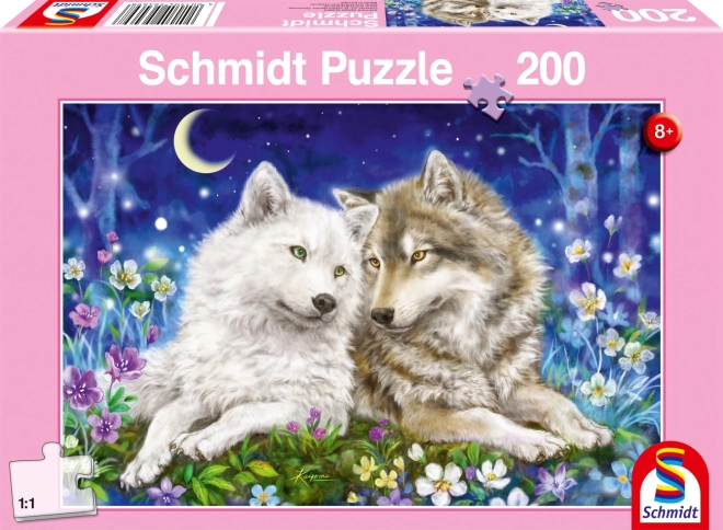 Puzzle Futrzaste wilki 200 elementów