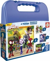 Puzzle w walizeczce Spidey i jego niesamowici przyjaciele 4w1