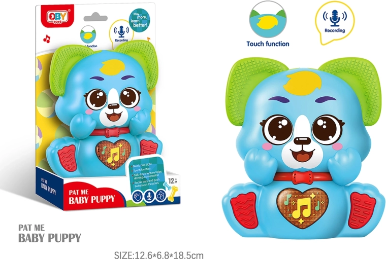 Mówiący pluszowy piesek z efektami 12 cm