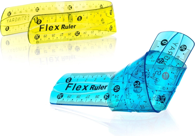 Giętka linijka Stingray Flexi 30 cm, mix kolorów