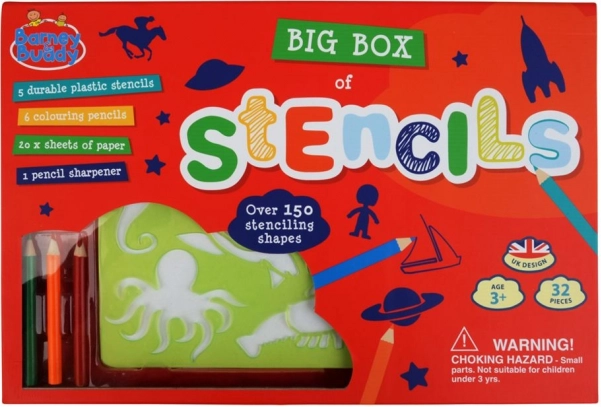 Duża mieszanka szablonów różnych kształtów