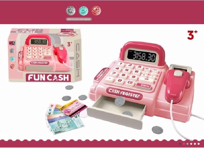 Kasa Fun Cash Pink – dziecięca elektroniczna kasa