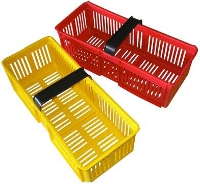Koszyk na owoce plastikowy 38 × 16 × 15 cm, mix kolorów
