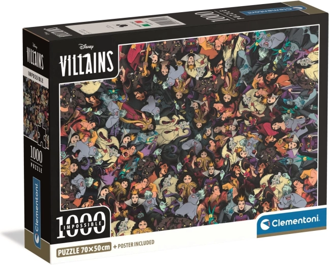 Puzzle CLEMENTONI Impossible Disney Villains 1000 elementów