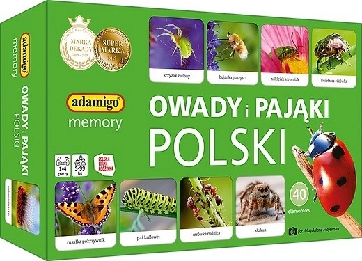Gra pamięciowa Insekty i Pająki – Polska
