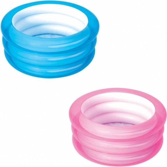 Mini basen różowy/niebieski 70 x 30 cm