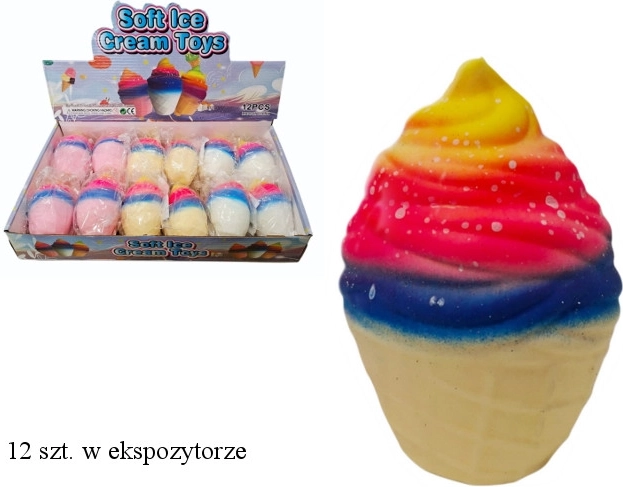 Antystresowa ściskana piłeczka lód