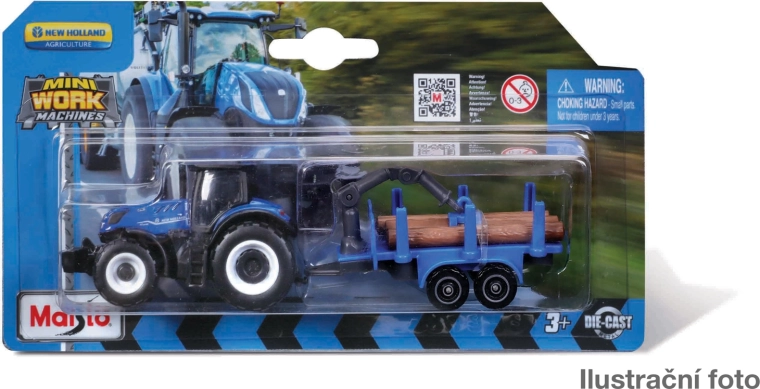 Maisto mini maszyny robocze i traktory z przyczepami – assort w blistrze