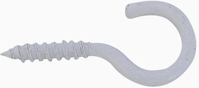 Ucho z gwintem 40 mm białe, otwarte (50 szt.)