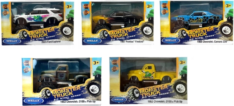 Welly monster truck Big Wheel – terenowe auto z dużymi kołami
