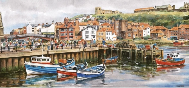 Puzzle panoramiczne Gibsons Whitby, Yorkshire 636 kawałków