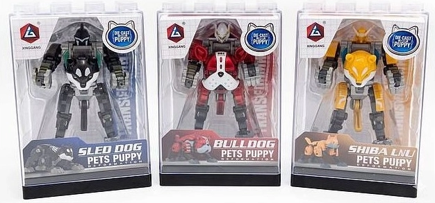 Robotyczny pies figurka 8 cm (3 warianty) - 1 sztuka