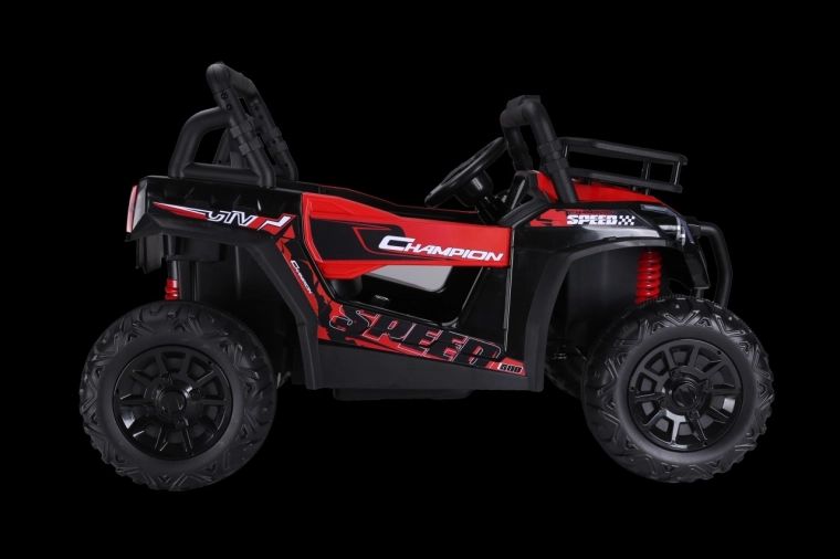 Dziecięcy elektryczny samochód terenowy UTV Lift – czerwony
