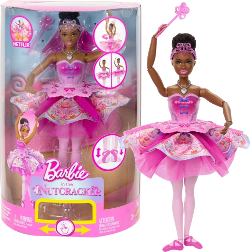 Barbie Barbie w Dziadku do orzechów – baletnica Cukrowa Wróżka ze zmienną spódniczką