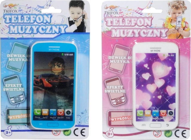 Dziecięcy smartfon na baterie ze światłami i dźwiękami