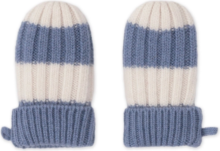 Lodger rękawiczki merino Stripe Stone 0–12 miesięcy