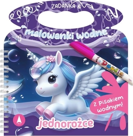 Zadanka i malowanie wodą Jednorożce