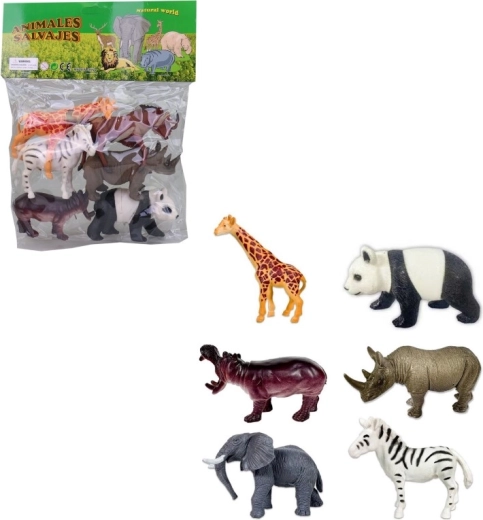 Zwierzątka safari w woreczku (6 szt.)
