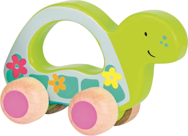 Jeżdżący drewniany żółw od Goki