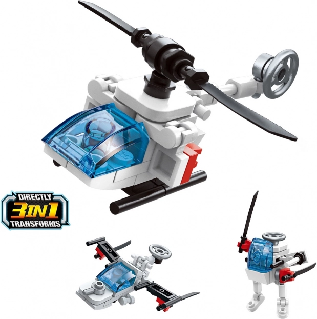 Qman Trans 3w1 Helikopter Klocki