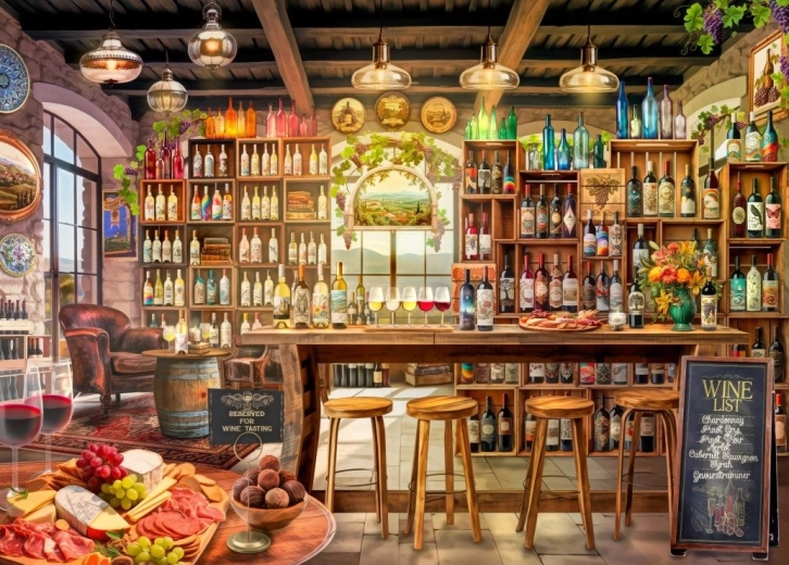 Bluebird puzzle Degustacja win 500 elementów