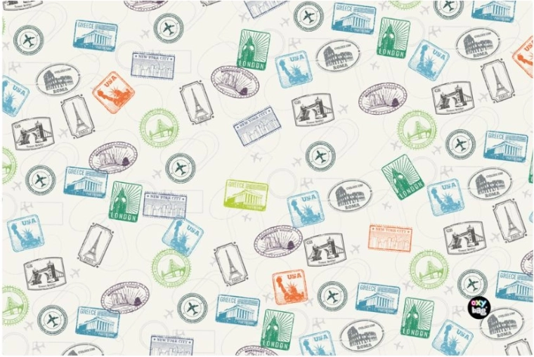 Podkładka na biurko z polipropylenu Stamps