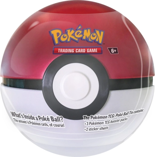 Pokémon TCG puszka Poké Ball Tin 2024 reprint (3 boostery + naklejki) - 1 sztuka