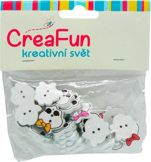 Kolorowe plastikowe czaszki 18 mm, zestaw 30 szt.