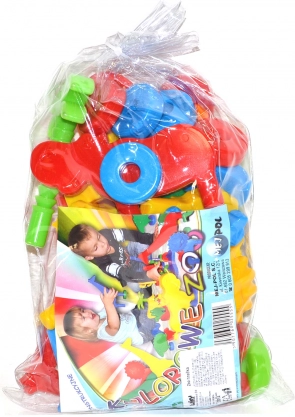 Plastowa klockowa konstrukcja Zoo