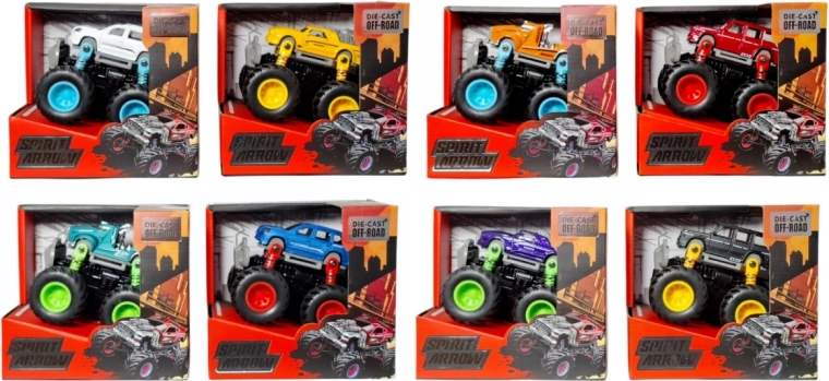 Metalowy samochód terenowy monster truck