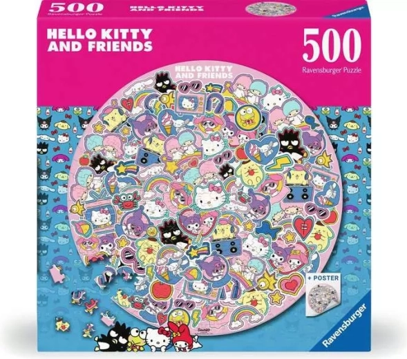 Ravensburger okrągłe puzzle Hello Kitty 500 elementów