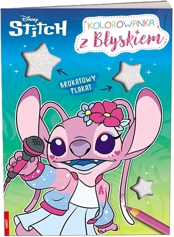 Ameet Disney Stitch kolorowanka z brokatowym plakatem